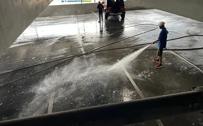 Commercial Pressure washing Parking Garages 2024
