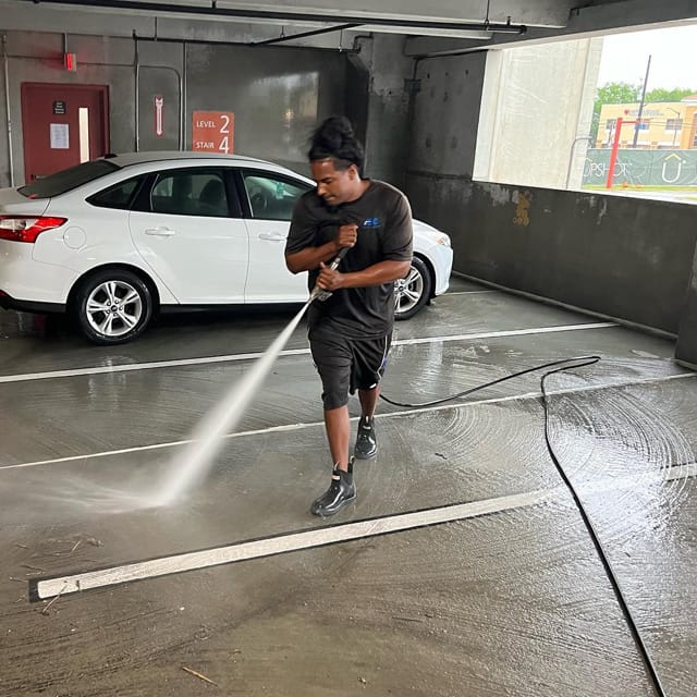 Garage Floor Cleaning